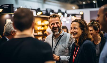 suppliers talking at show